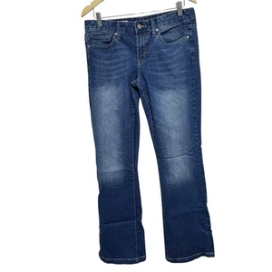 GAP 1969 Jeans Womens 29 XL Long Lean Medium Wash Straight Stretch Mid Rise Tall - Picture 1 of 9