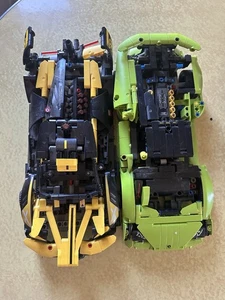 ZWEI LEGO TECHNIC: Lamborghini Huracán 42161 & 42151 Bugatti Bolide unvollständig - Bild 1 von 5