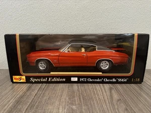1972 Chevrolet Chevelle SS454 rot 1:18 Maisto DieCast MIB - Bild 1 von 9