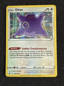 Ditto Holo 107/159 Crown Zenith NM Pokemon TCG - Picture 1 of 2