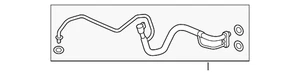 Genuine Honda Rear Suction Hose 80331-TBA-A11 - Bild 1 von 2