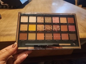 Profusion Cosmetics 21 Shade Eyeshadow Palette Collection & Brush, Siennas - Picture 1 of 2