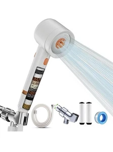 Filtered Shower Head with Handheld, High Pressure 4 Spray Mode Showerhead - Picture 1 of 6