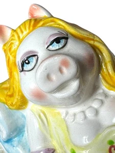 Vintage SIGMA Miss Piggy porcellana ceramica figura piatto burro Henson ragazza regalo - Foto 1 di 12