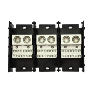 Bloque de distribución de energía de 3 polos Cooper Eaton Bussmann 16530-3 760A 600V 2p-12p - Imagen 1 de 9