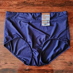 Warners No Muffin Top Slip Donna 2X/9 Blu Microfibra Mutandine Intimo - Foto 1 di 5