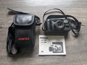 Pentax Zoom90 WR wetterfeste analoge Kleinbildkamera neue Batterien, Handbuch, Tasche - Bild 1 von 14