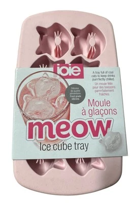 Joie Cat Meow Silicone Ice Cube Tray Adorable Animal Lovers Kittens - Image 1 of 2