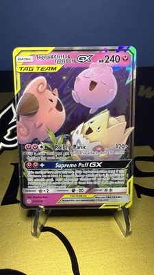 Togepi & Cleffa & Igglybuff GX 143/236 Sm-Cosmic Eclipse Holo - Tag Team - Image 1 of 2