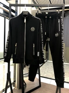 PHILIP PLEIN TRACKSUIT PHILIPP SILVER SKULL JOGGER SPORT RHINESTONES GOOD - Bild 1 von 10
