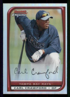 2008 Bowman Chrome Refractors #20 Carl Crawford - Image 1 of 2