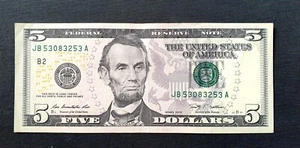 Stati Uniti 5 dollari 2009, sn. 253A - Foto 1 di 3