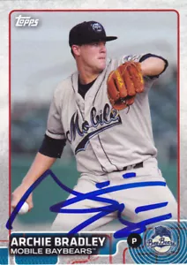 ARCHIE BRADLEY MOBILE BAY BEARS SIGNED TOPPS PRO DEBUT CARD ARIZONA DIAMONDBACKS - Picture 1 of 1
