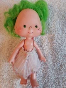 Muñeca vintage marca Kenner lima gasa fresa pastel corto años 80 plástico 5,5" - Imagen 1 de 12