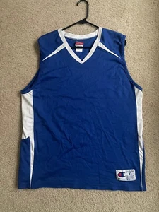 Champion Blue Blank Basketball Jersey Size XL (48) Authentic Athletic Apparel - Picture 1 of 10
