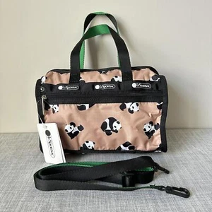 Lesportsac Panda Deluxe Mini Duffel NWT - Picture 1 of 3