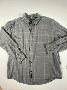ORVIS Men’s Shirt XL Plaid WOOL BLEND Button Up Long Sleeve Classic Fit GRAY - Picture 1 of 8