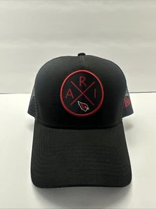 NWT Arizona Cardinals Hat New Era Quad A Frame Patch Trucker Cap OSFM Snapback - Picture 1 of 9
