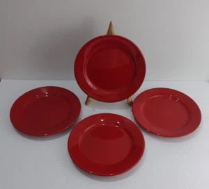 Pier 1 Set di 4 Piatti da Dessert per Insalata in Terracotta Rossa Made in Spain - Foto 1 di 15