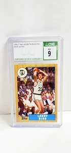 2006-07 Topps Larry Bird Die vermissten Jahre #LB-87 Larry Bird CSG neuwertig 9 - Bild 1 von 3