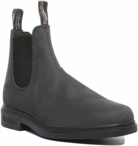 Blundstone 1308 Herren Leder Chelsea Stiefel in rustikal schwarz Größe UK 7 - 12 - Bild 1 von 12