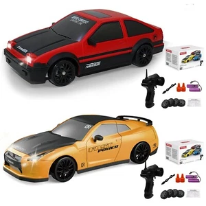 Remote Control Car RC Drift Car 1:24 Scale 15km/h 4WD RC Car with LED Lights ... - Picture 1 of 9