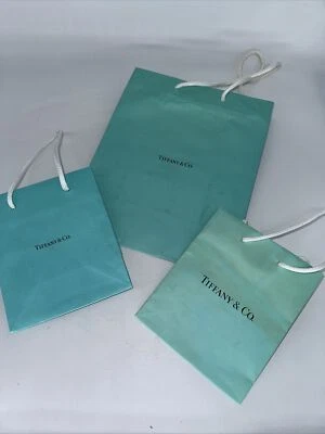 lot of 3 Empty Tiffany & Co. Blue Gift bags - Image 1 of 4