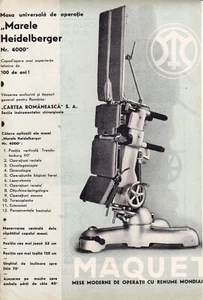 Rumänien, 1920er, Vintage Medizintechnik Werbeflyer, toller Heidelberger - Bild 1 von 2