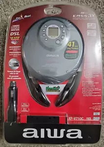 AIWA XP-V710C Lettore CD Portatile con Kit Auto Nastro Cassetta Adattatore Walkman NUOVO - Foto 1 di 13