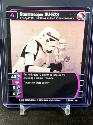 STAR WARS TCG WOTC A NEW HOPE STORMTROOPER DV-523 159/180 - Image 1 of 2