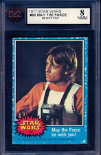 1977 Topps Star Wars #63 May the Force Be With You Luke Skywalker KSA 8 NM-MINT