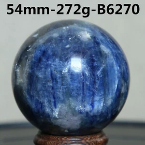 B6270-54mm-272g Natural kyanite ball quartz crystal sphere crystal healing - Picture 1 of 12