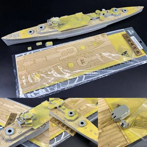 Per trombettiere 05352 HMS Kent nave 1/350 set di ancoraggio lamiera/metallo ponte in legno - Foto 1 di 8