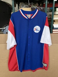 Vintage Majestic Hardwood Classics Philadelphia 76ers Throwback Jersey 2XL - Picture 1 of 23