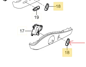 Perno de botón de ajuste de respaldo para Porsche 911 T GT2RS 997 / GEN 2 GT3 GT2 987 - Imagen 1 de 6