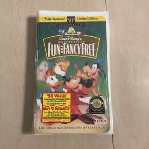 Fun and Fancy Free (VHS, 1997) Walt Disney Masterpiece 50th Anniversary SEALED - Picture 1 of 6