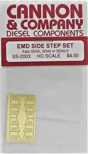 HO Scale Cannon & Company SS-2003 Photo-Etched Brass EMD Engine Step Set - Picture 1 of 2
