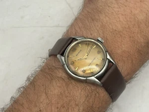 Benrus Shock Absorber Vintage 1950s Watch – Patina Dial – Running - Picture 1 of 6