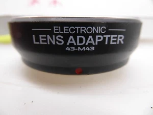 Electronic Lens Adapter 43-M43 mint condition  Lens Mount Adapter - Picture 1 of 4