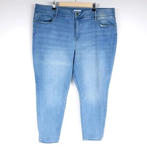 Ava & Viv Womens Jeans 24W Skinny Mid Rise Denim Pants Stretch - Picture 1 of 13
