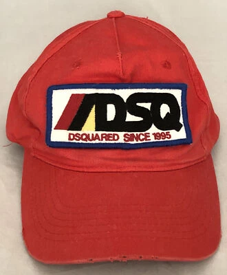 DSQ DSQUARED Desde 1995 Nacido en Canadá Hecho en Italia Gorra Roja Sombrero Foto 1 de 4