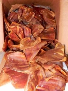Natural Full PORK EARS Dog Treats FULL LARGE Chew Bulk Dental FRESH Piggy - Picture 1 of 4