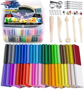 Polymer Clay Kit, 46 Colors, Oven Bake, with Tools, for Adults & Kids - Picture 1 of 12