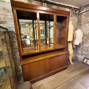 Vintage Mahogany Shop Display Cabinet - Picture 1 of 6
