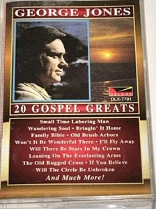 George Jones 20 Gospel Greats Music Album Cassette 1J08 - Picture 1 of 3