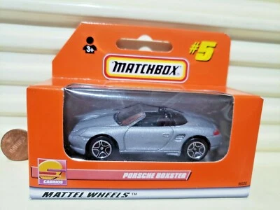 Matchbox 1999 #5 plata Porsche Boxter asientos negros *edición alemana + caja alemana  Foto 1 de 4