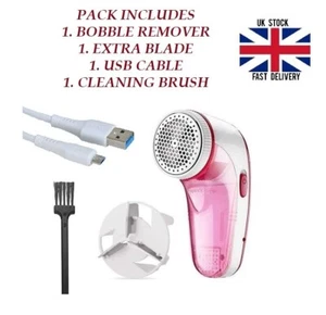 Neu Elektrischer Kleidung Wackel Entferner Flusen Fussel Stoff Rasierer Fuzz Off Jumper USB - Bild 1 von 5