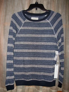 NWT O'Neill Striped Blue/Gray Striped Pullover Size S(Retails $49.50) - Picture 1 of 4