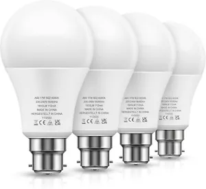 LOHAS B22 LED Bulbs 150W Equivalent, 17W LED Bayonet Light Bulb, Cool White - Picture 1 of 10