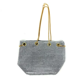 Edle silberne und glänzende Damen Handtasche - Bild 1 von 6
